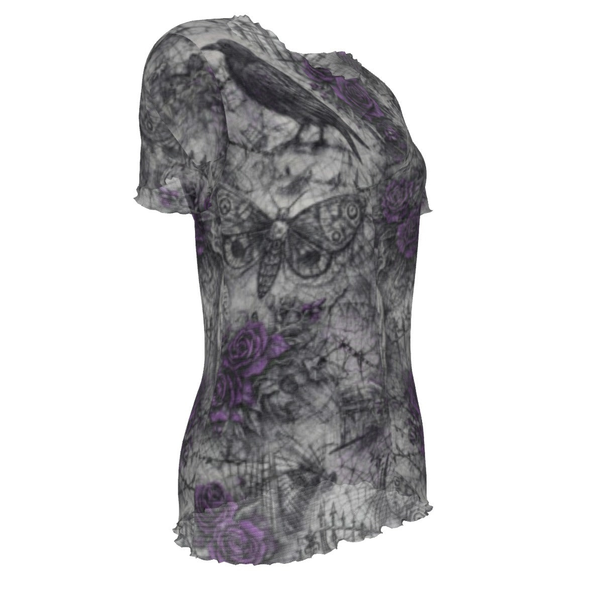 Rose Garden Cemetery Mesh Tee