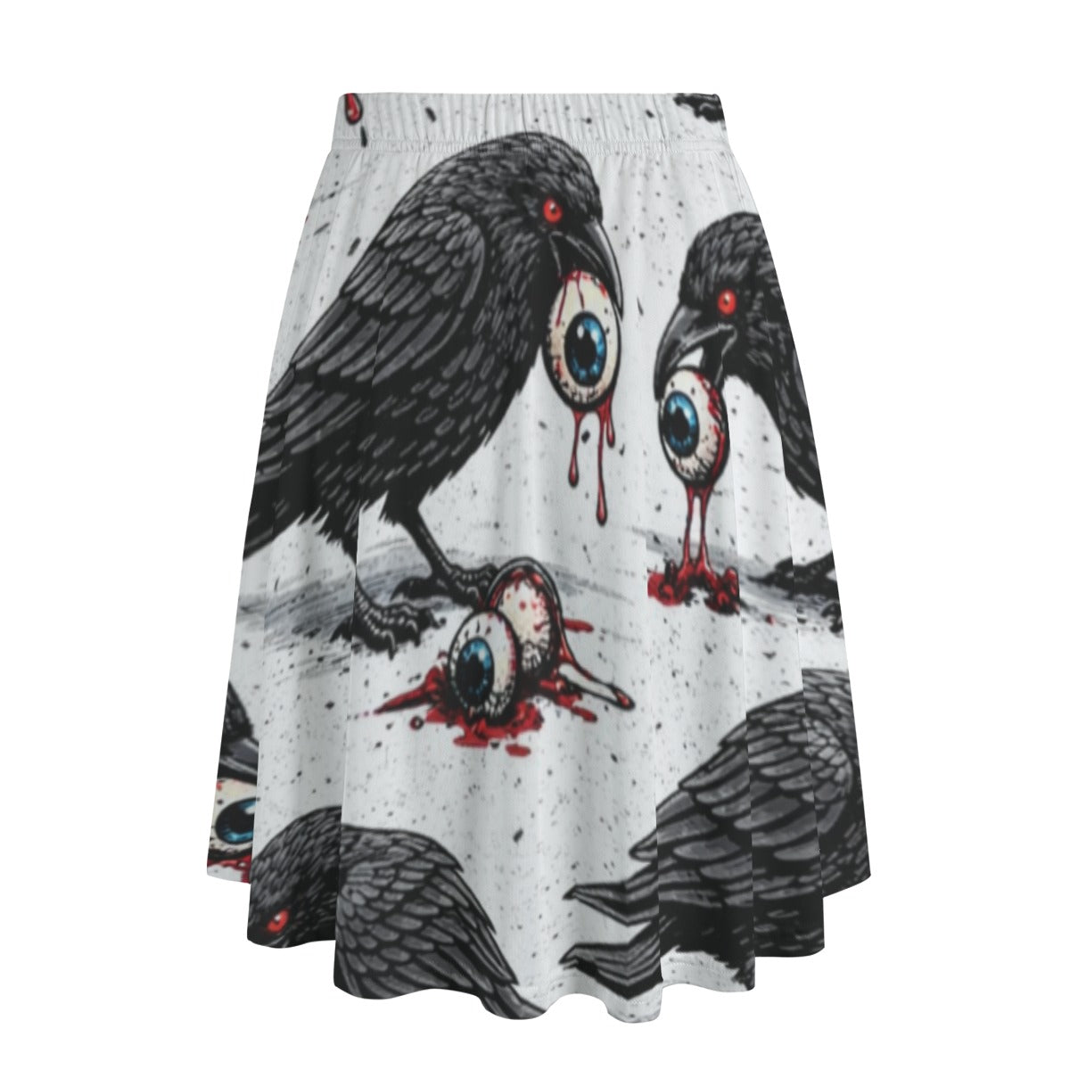 Raven Feast Midi Skirt