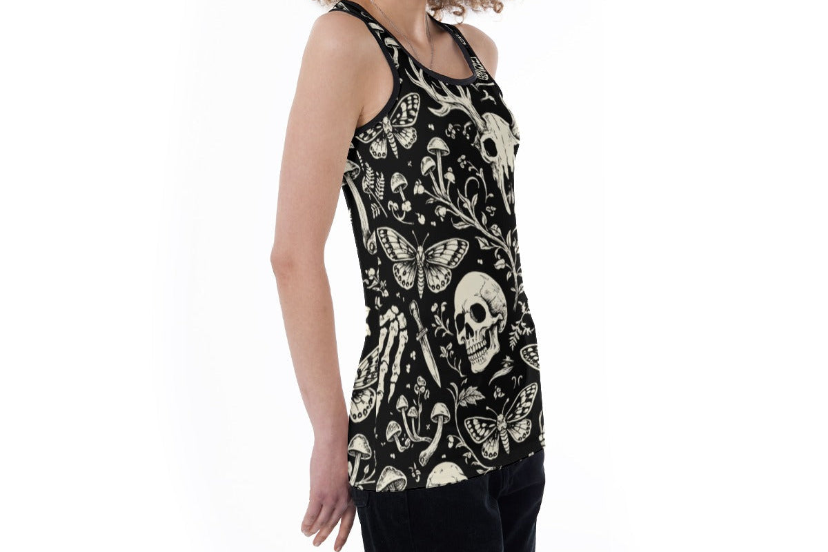 Dark Garden Cutout Tank