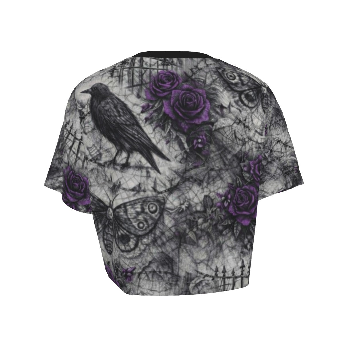 Rose Garden Cemetery Cropped Tee