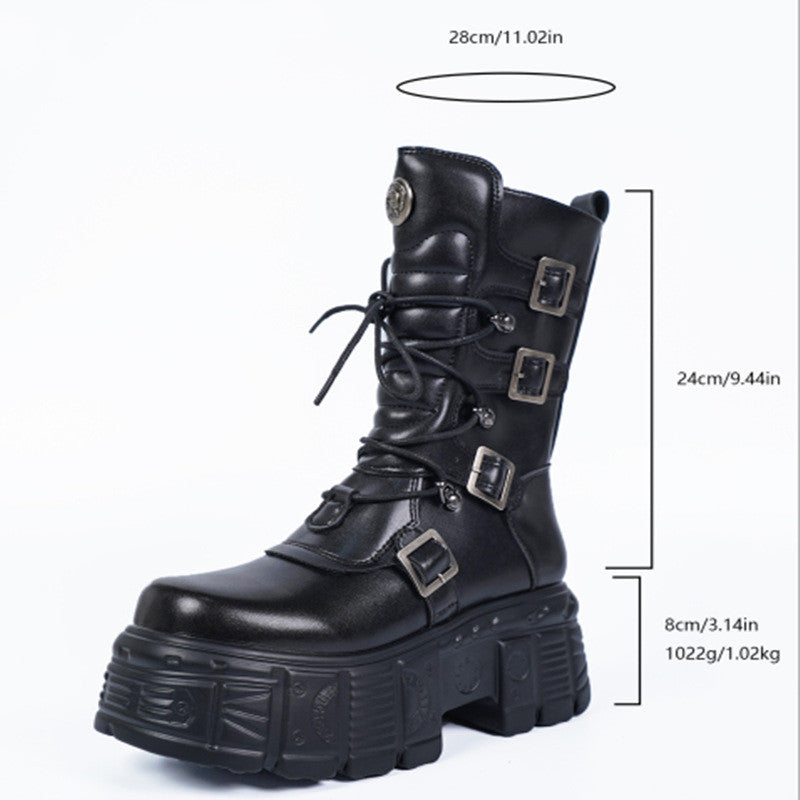 Midnight Lockdown Platform Boots