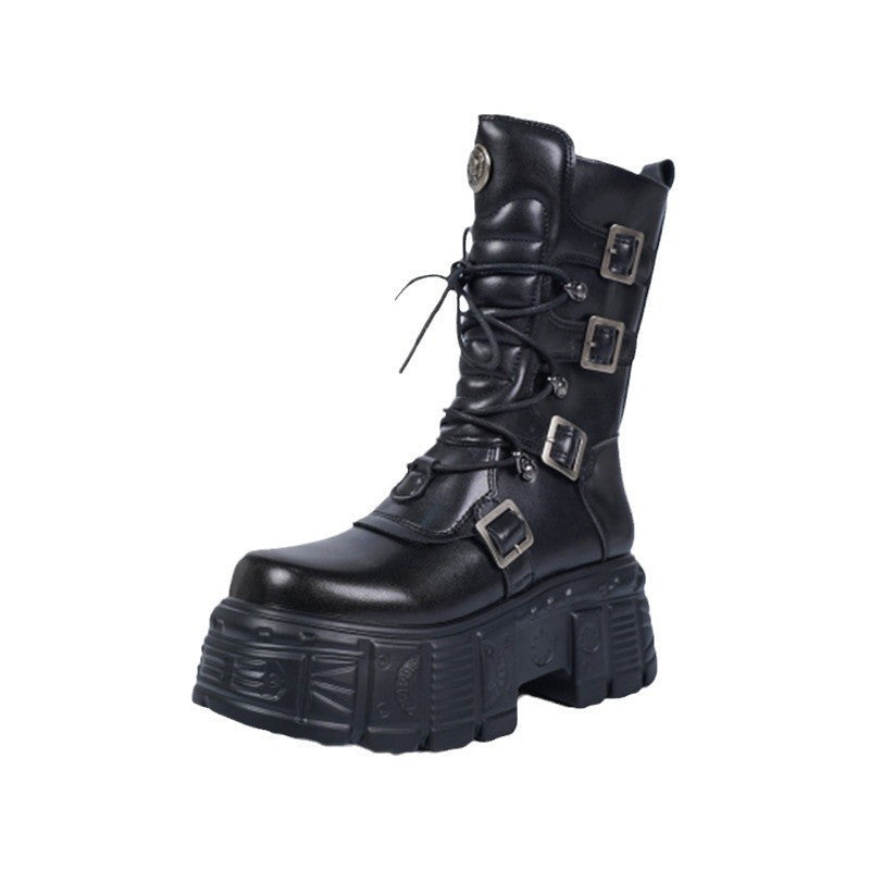 Midnight Lockdown Platform Boots